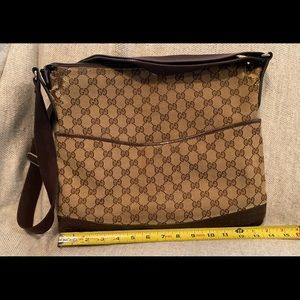 Authentic GUCCI crossbody canvas bag